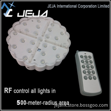 JEJA 500m RF Remote Controlled 23pcs Multicolors SMD LED Light Base Under Vase Light Centerpiece Decoration Light